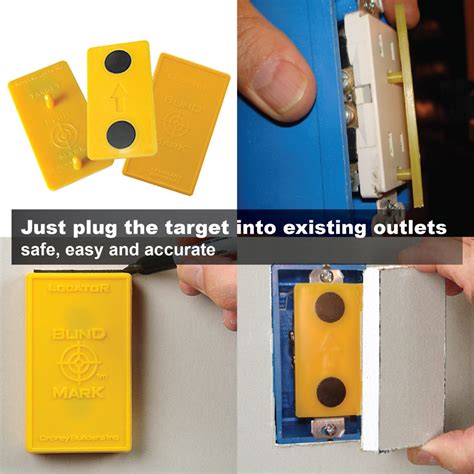 drywall magnet electricity box|plug mark drywall outlets.